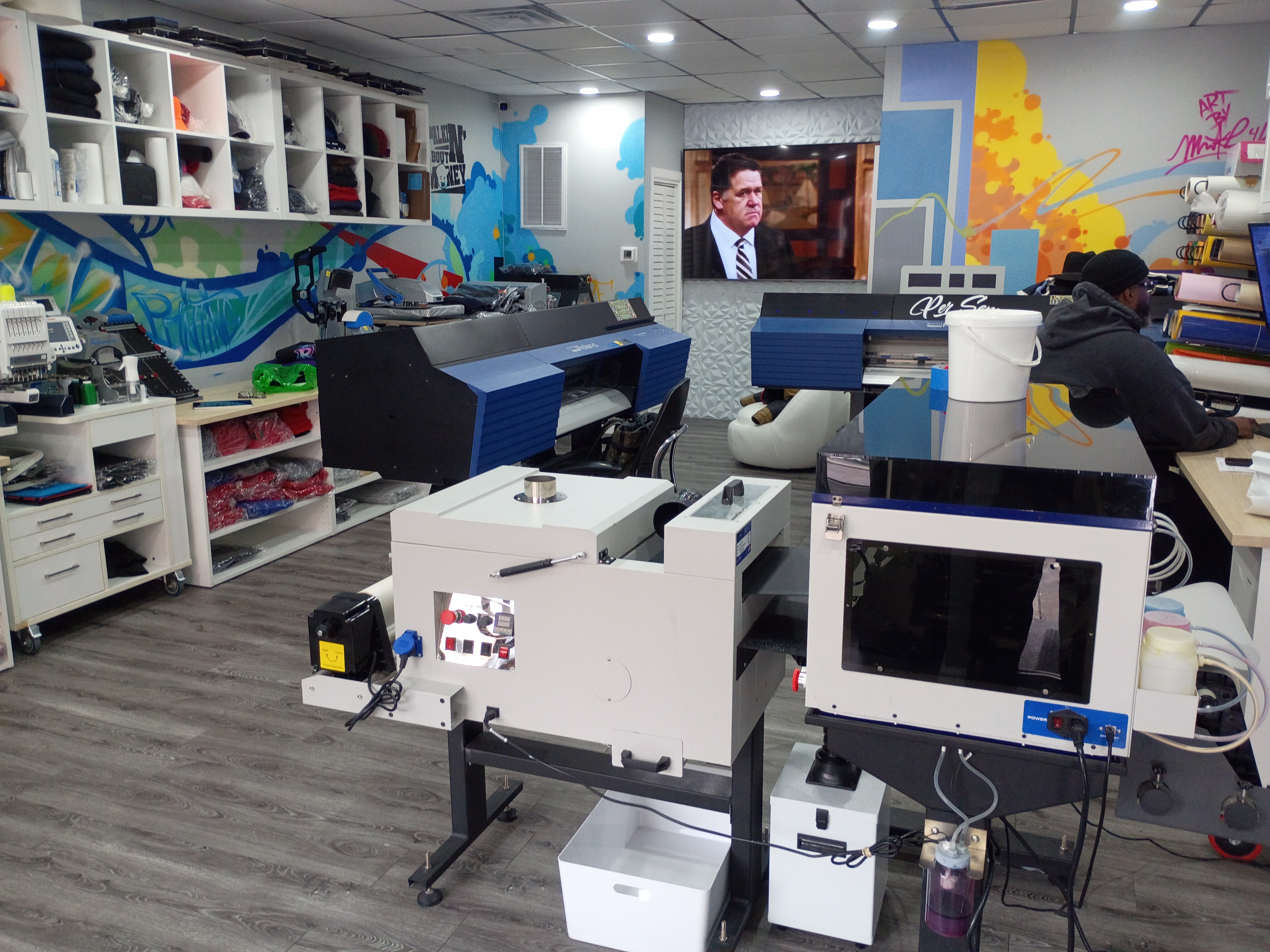 Inside the shop